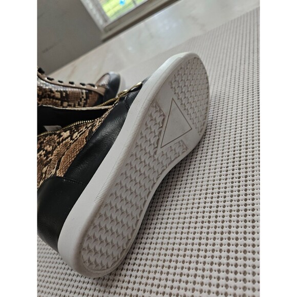 Justfab Women's Felicia Wedge Sneaker Platform Snakeskin Print Size 7.5 - Picture 9 of 10